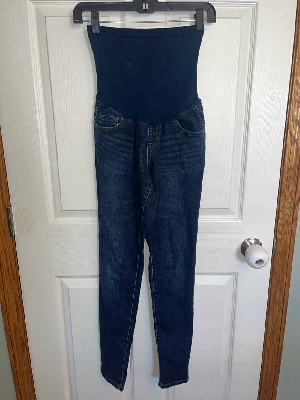 Jessica Simpson Navy Maternity Skinny Jeans